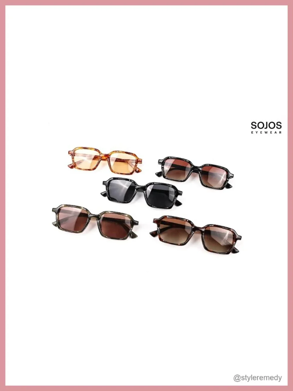 Trendy Square Polarized Sunglasses UV400 Protection Wavy Pattern Frame